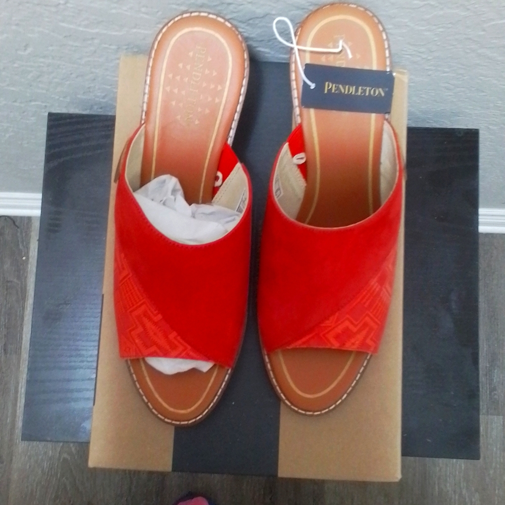 Open toe wedge sandals